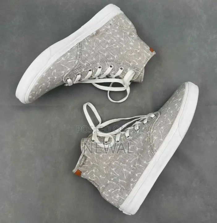 Women's Casual Grey White High Top Vans