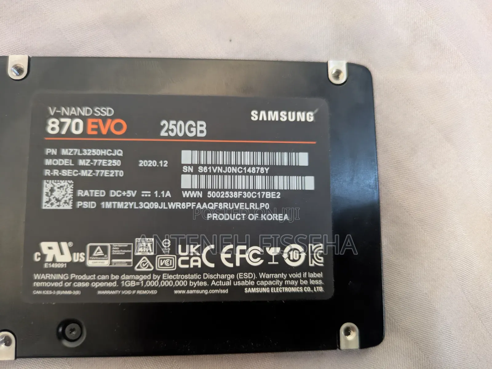 Samsung 870 EVO SSD