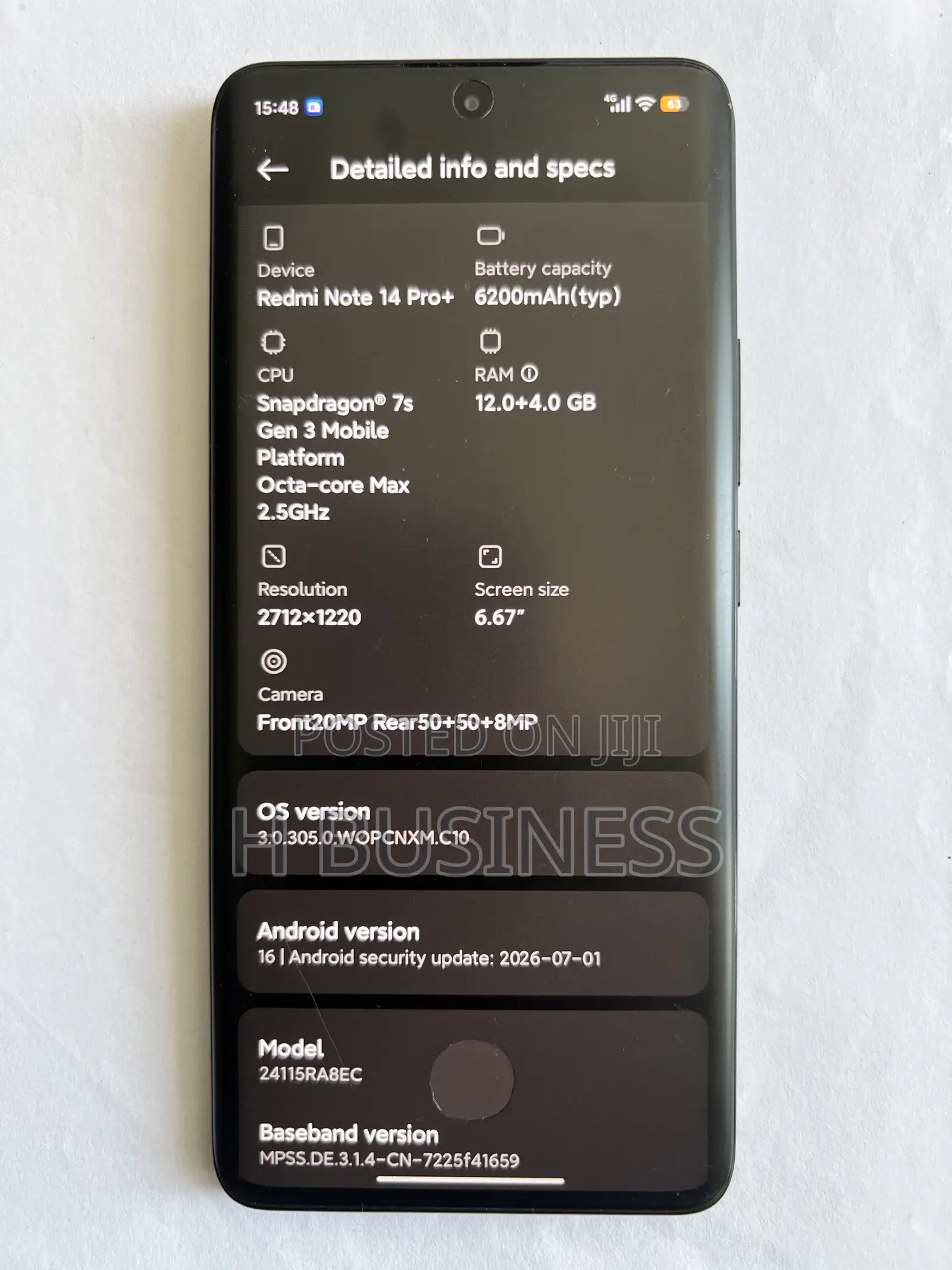 Xiaomi Redmi Note 14 Pro+ 256 GB Red