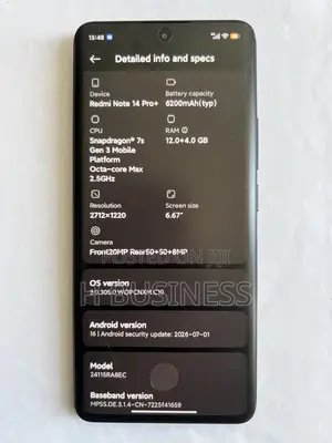 Xiaomi Redmi Note 14 Pro+ 256 GB Red