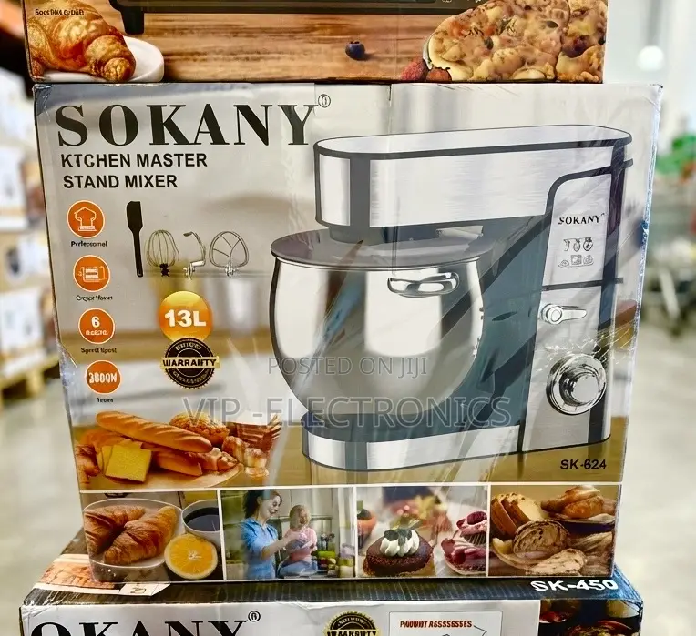 SOKANY Stand Mixer 13L Kitchen Master – 2000W Professional Food Mixer