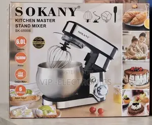 SOKANY Stand Mixer 6L Kitchen Master – 1600W Multifunction Food Mixer