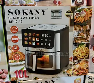 SOKANY Air Fryer Healthy– 10L Capacity, 2600W Digital Air Fryer Oven