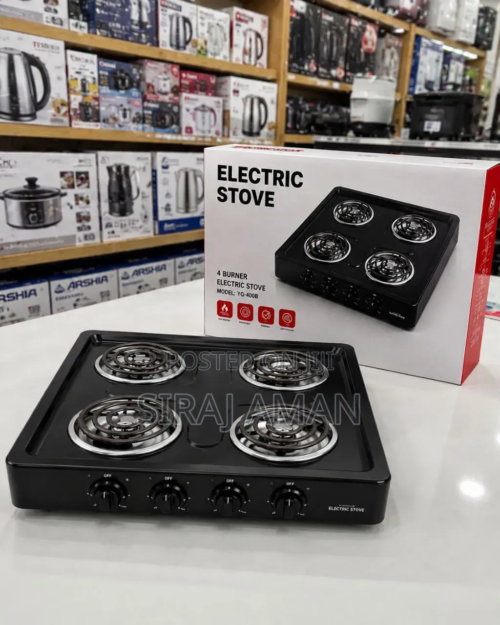 ባለ አራት ስቶቭ 4 Burner Electric Stove