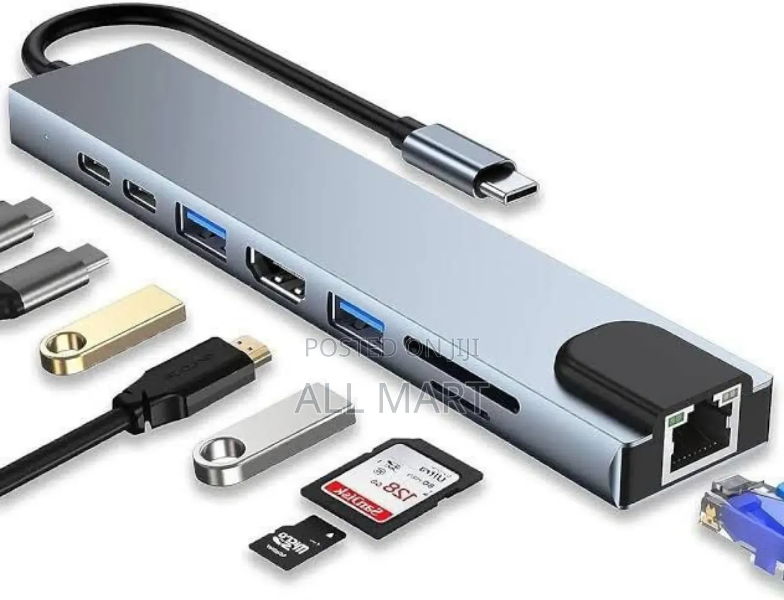 8 in 1 USB HUB ADAPTER