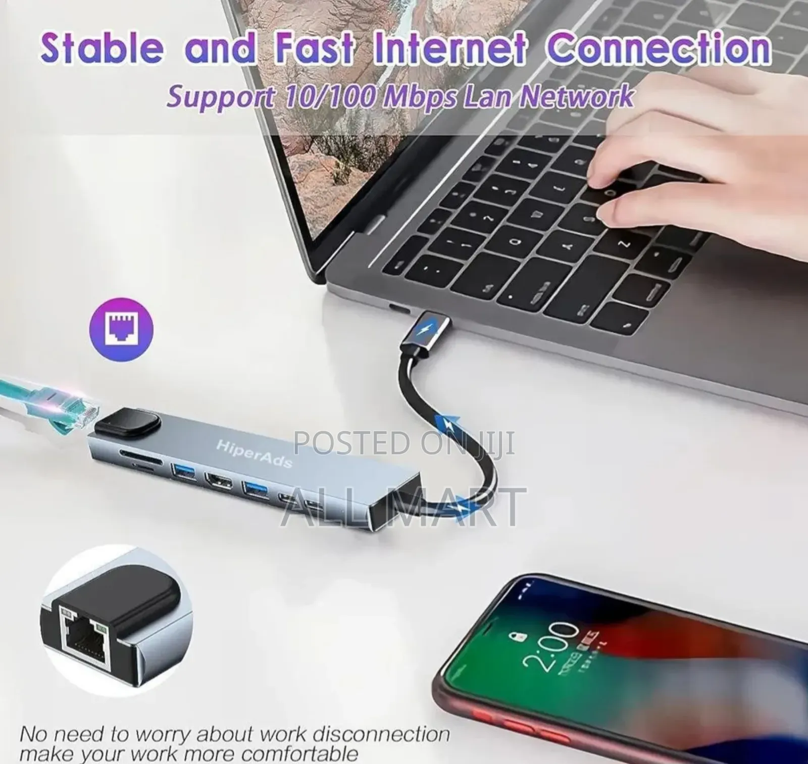 8 in 1 USB HUB ADAPTER