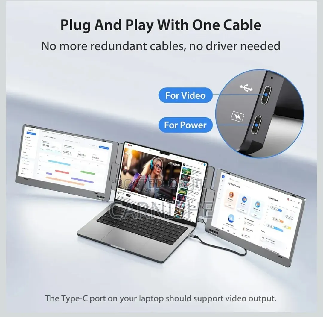 Triple Portable Monitor