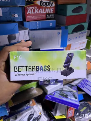 F16 Bluetooth Speaker With Phone Holder Stand የስልክ ማቆሚያ ያለው ብሉቱዝ ስፒከር