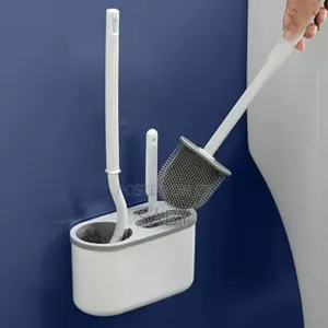 3 in 1 Factory Detachable Handle Toilet Cleaning Brush Set