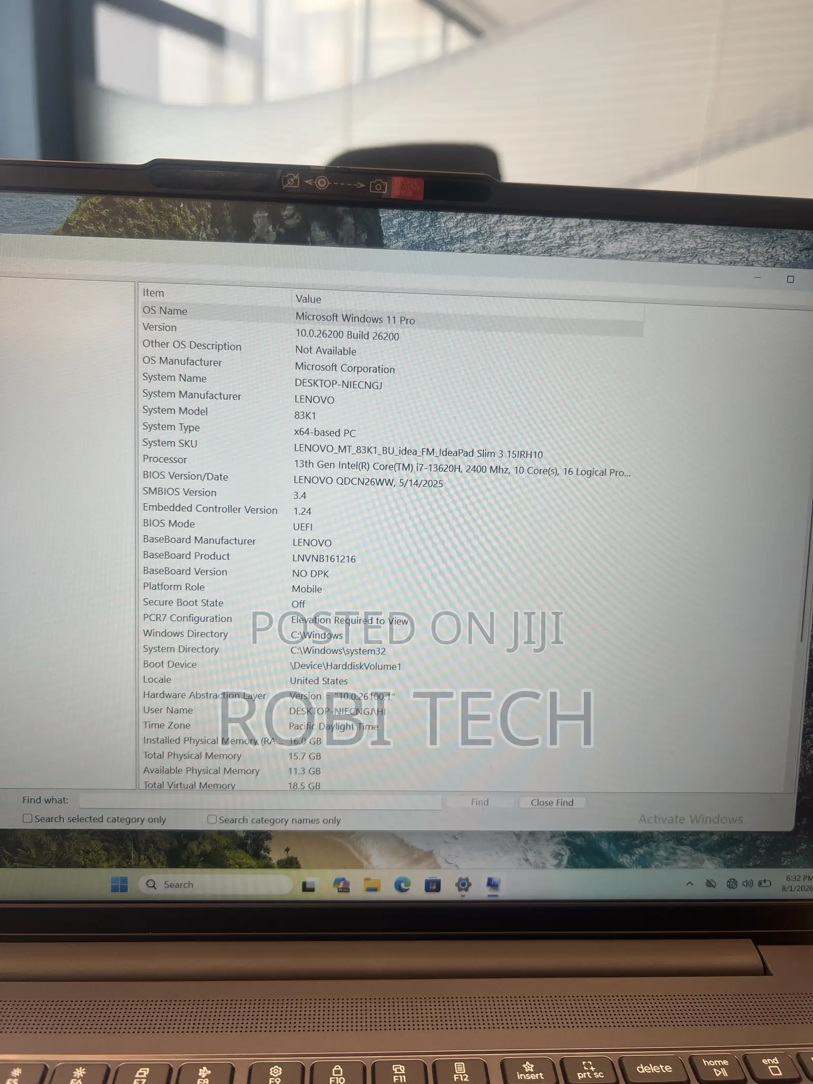 New Laptop Lenovo Ideapad 3 16GB Intel Core i7 SSD 1T