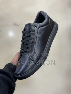Calvin Klein Mens Full Black Everyday Wear Flats