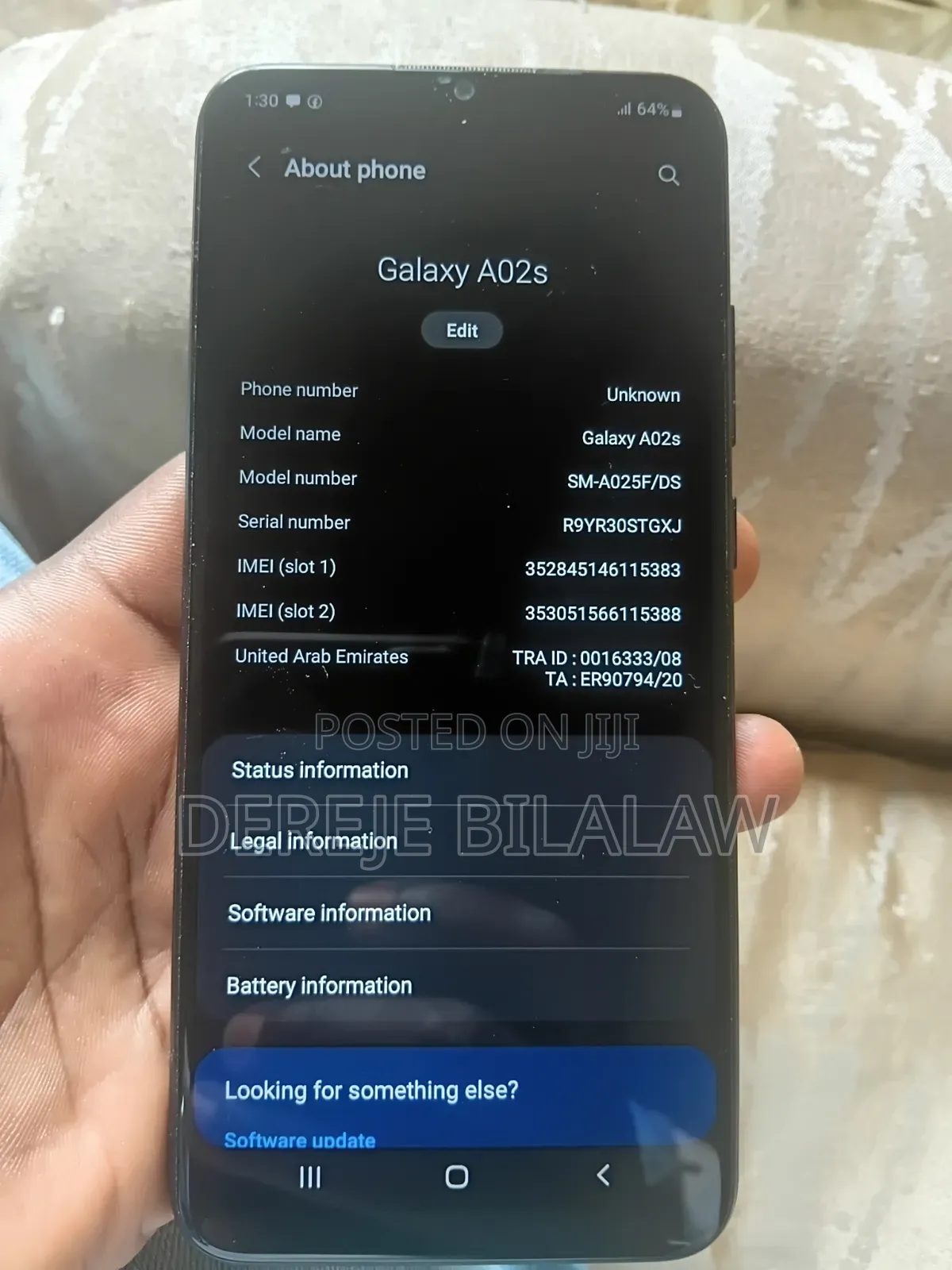 Samsung Galaxy A02S 32 GB Blue