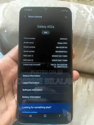 Samsung Galaxy A02S 32 GB Blue