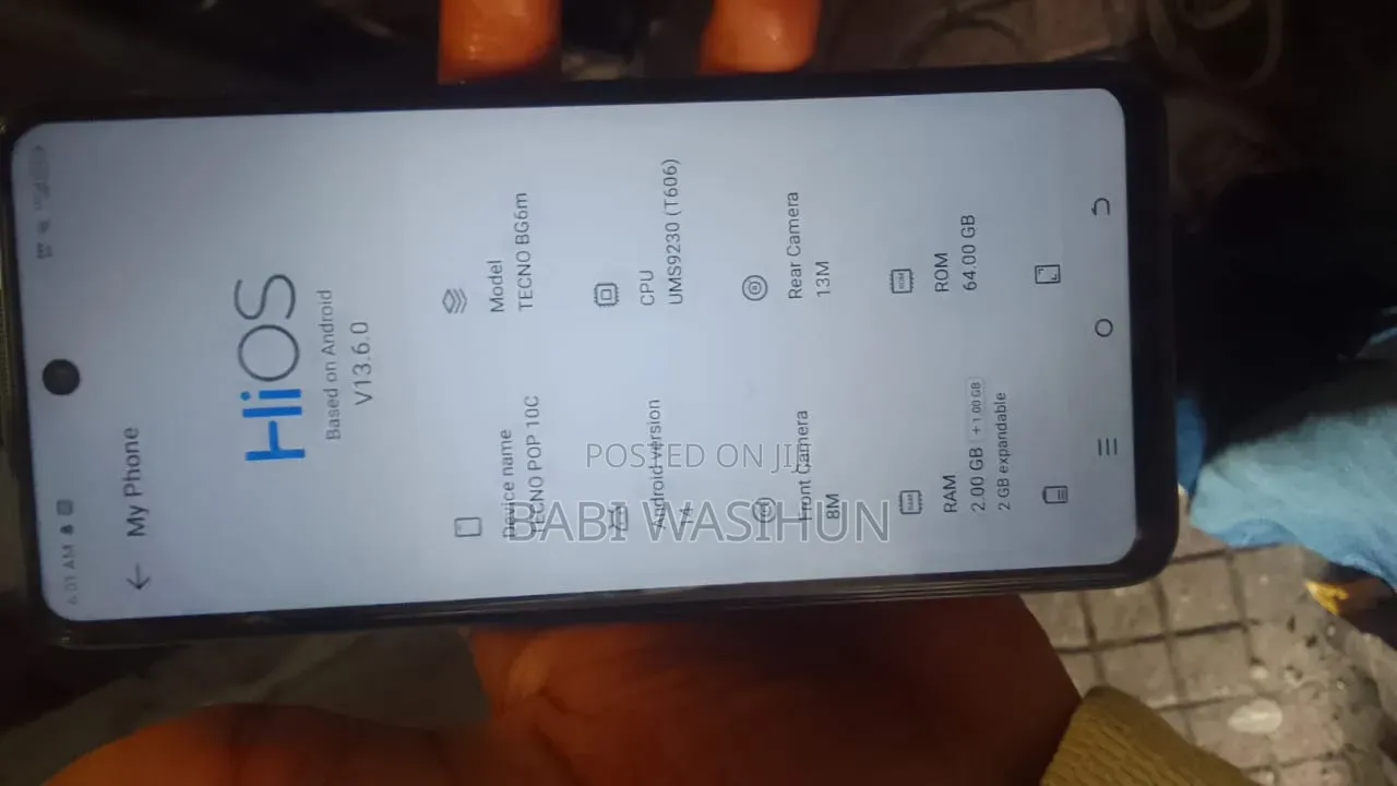 Tecno Pop 10C 64 GB Black