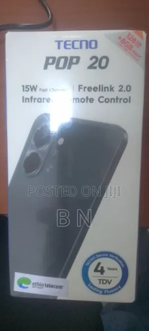 New Tecno Pop 20 128 GB Black
