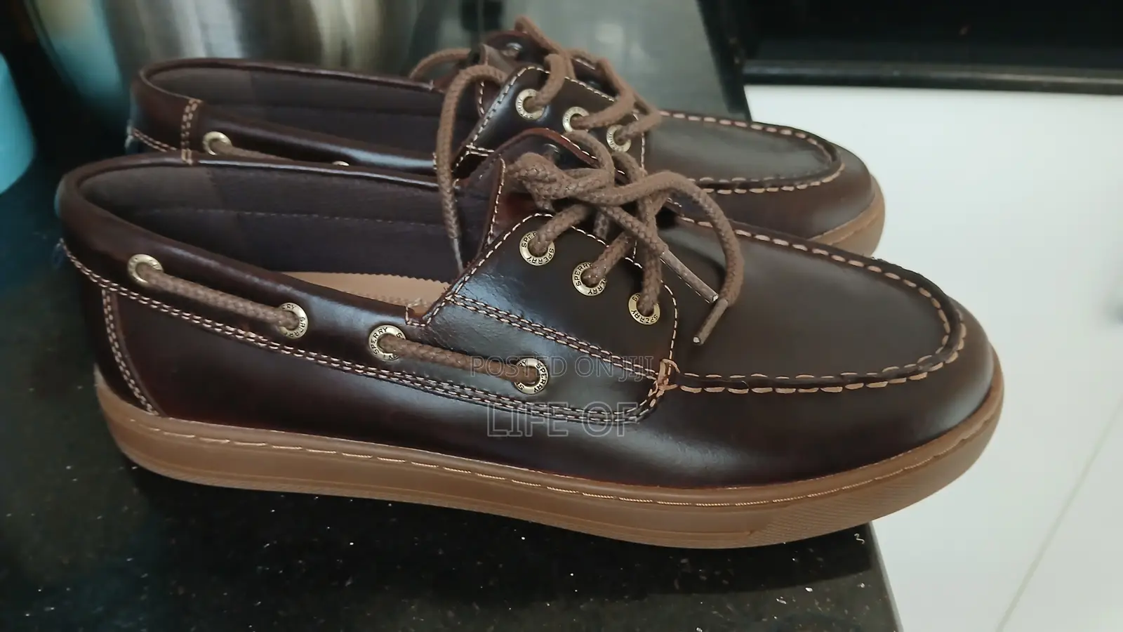 Original Sperry Men’s Como Moc Leather Shoes Pure Leather