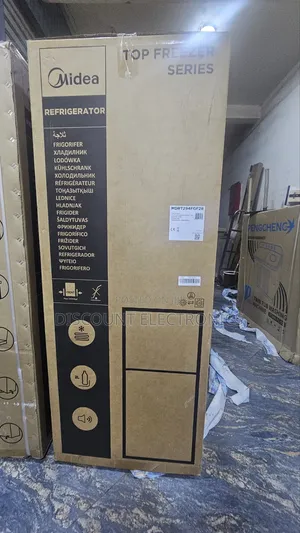 Midea Top Freezer Series Refrigerator Packaging (Model: MDRT294FGF28)