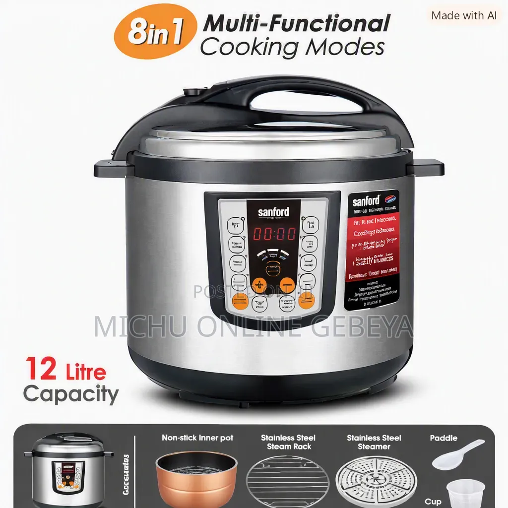 Sanford 12L Digital Pressure Cooker/ Free Delivery