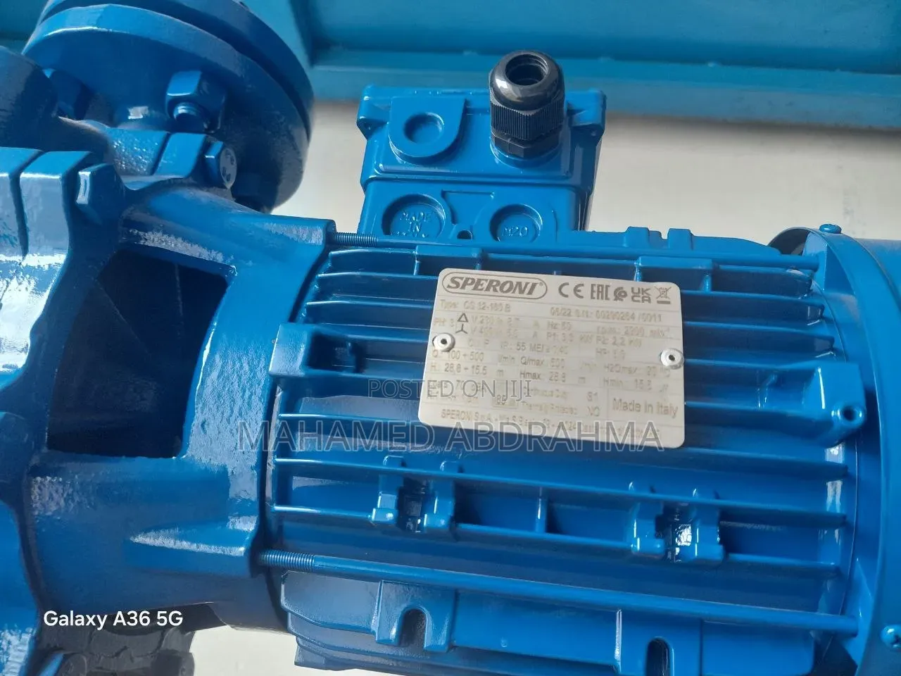 Speroni Electrical Water Pump 3Hp (450 v 3ph Made in Italy )