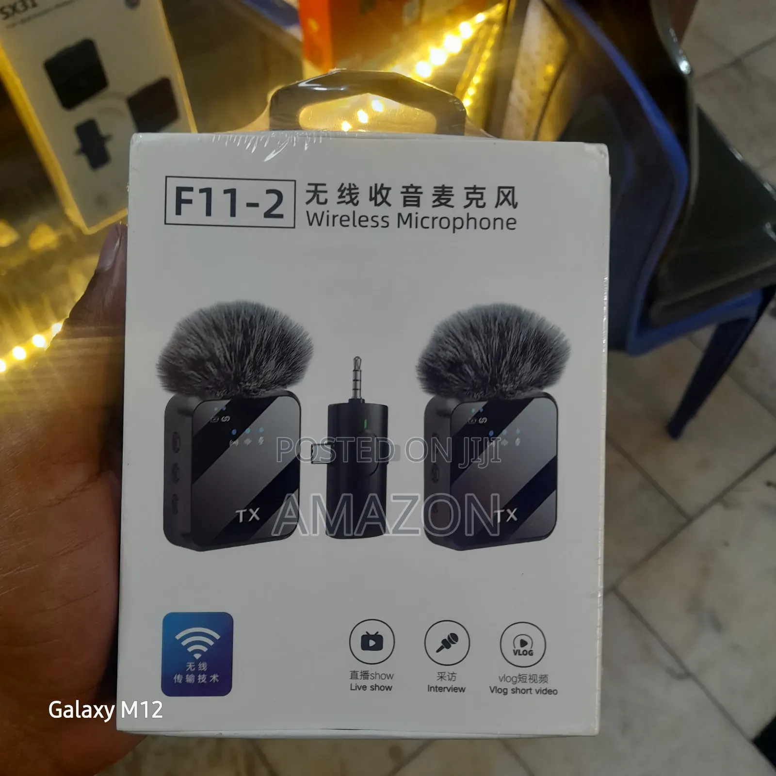 F11-2 Wireless Lavalier Microphone (2TX+1RX) – Plug Play