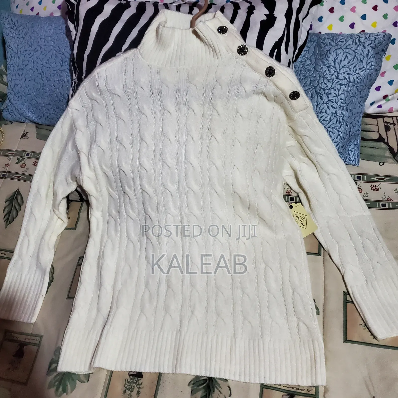 St. John's Bay, Long-Sleeve Knitted Sweater for Sale