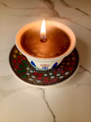 Luxury Handmade Cup Candle | Gift Home Decor Candle | የሲኒ ሻማ