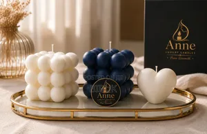 Luxury Bubble Cube Candle | Handmade paraSoy Wax Decorative Candle| ሻማ