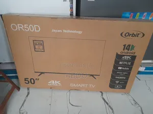 Orbit Smart TV 50 Inch Andraid Doubel Gelass Secrine Framless 2026