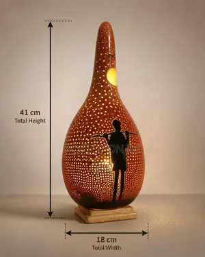 Handcrafted Gourd Lampshade