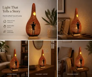 Handcrafted Gourd Lampshade