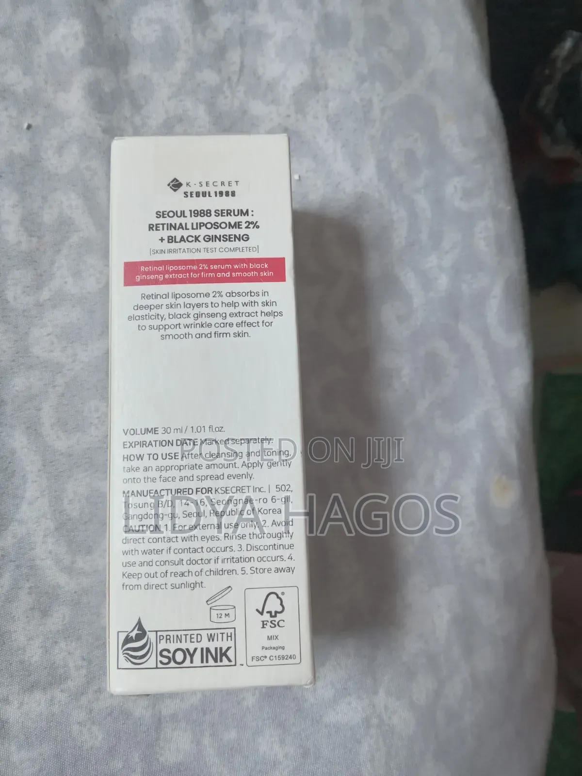 Seoul 1988 Serum – Retinal Liposome 2% + Black Ginseng