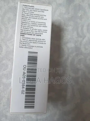 Brand New Water Ice Levin Bee Venom Botox Wrinkle Cream (30ml)