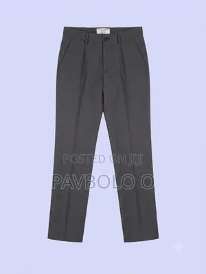 Tailored, Slim-Fit Dress Trousers Featuring Clean Front Pleats Crisp
