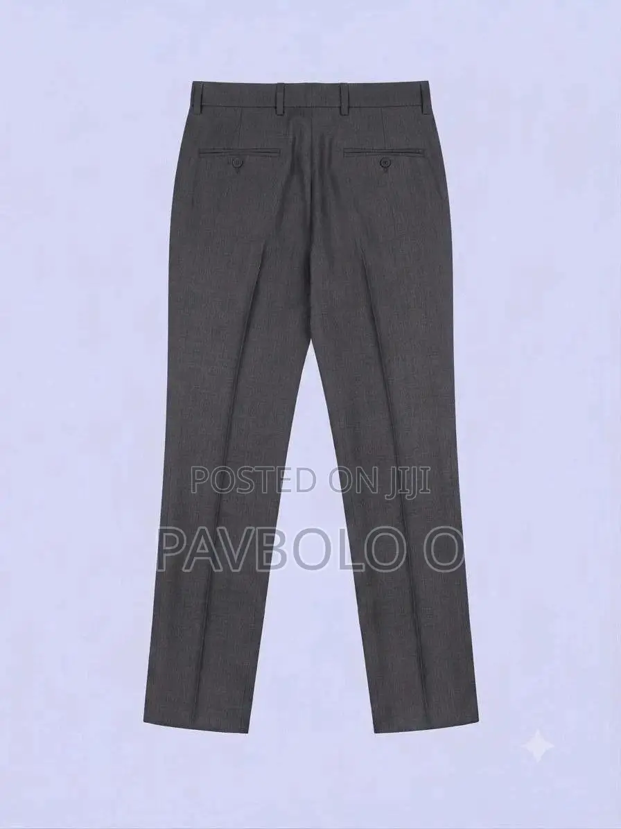 Tailored, Slim-Fit Dress Trousers Featuring Clean Front Pleats Crisp