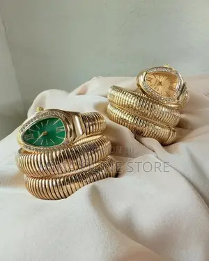 Women's Watch With a Snake Shaped Head Wrapped Around the Strap