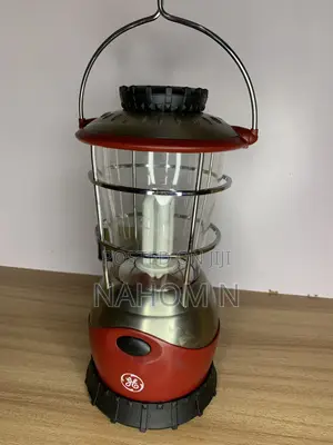 Red and Silver GE SteelBEAM Fluorescent Lantern