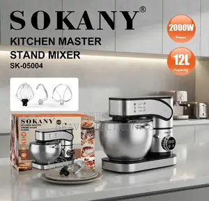  Sokany 12L Stainless Steel Stand Mixer – Premium Baking Solution 