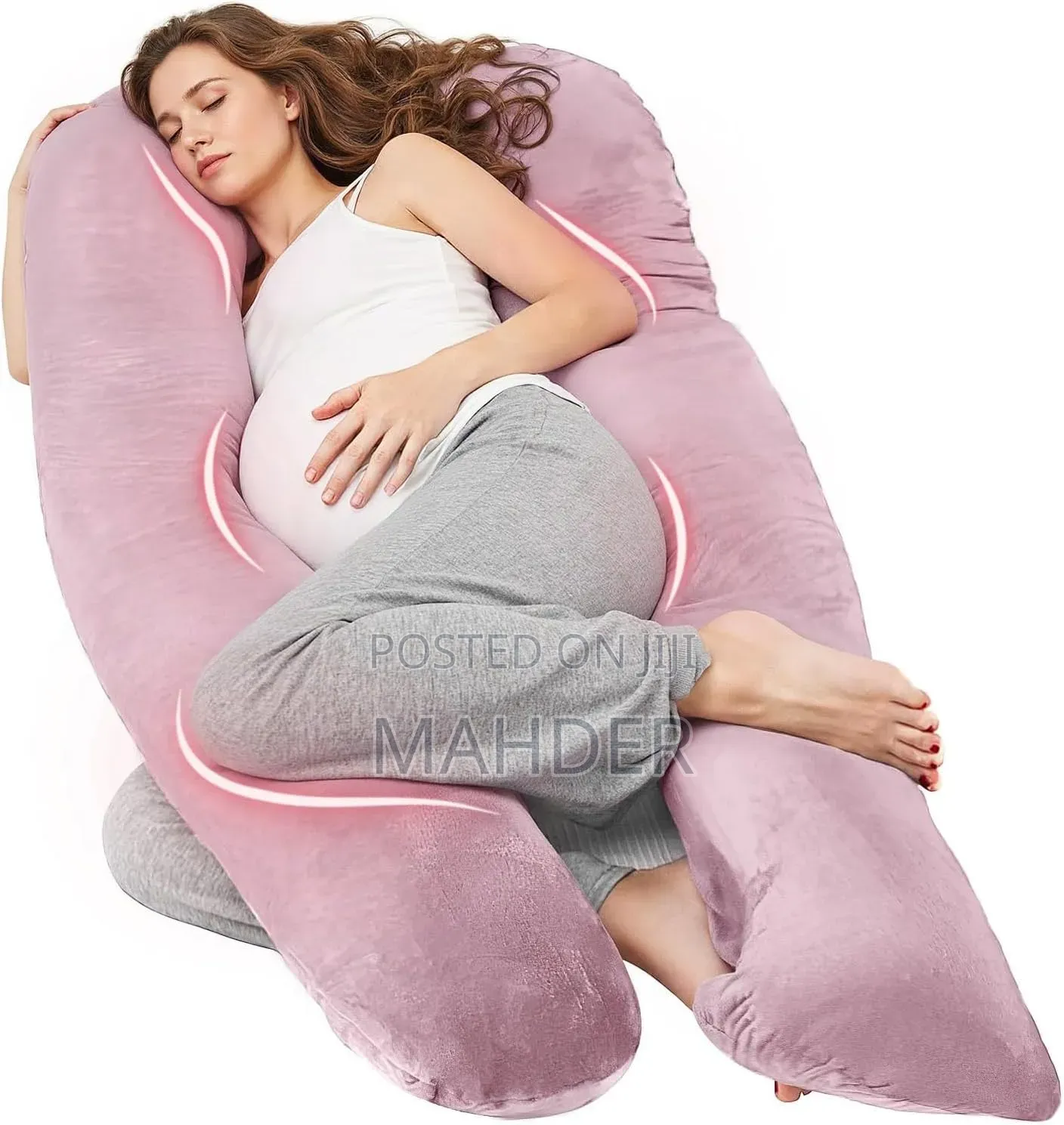 D Shape Pregnancy Pillow (D ቅርፅ ያለው የ እርጉዞች ደንገል ትራስ)