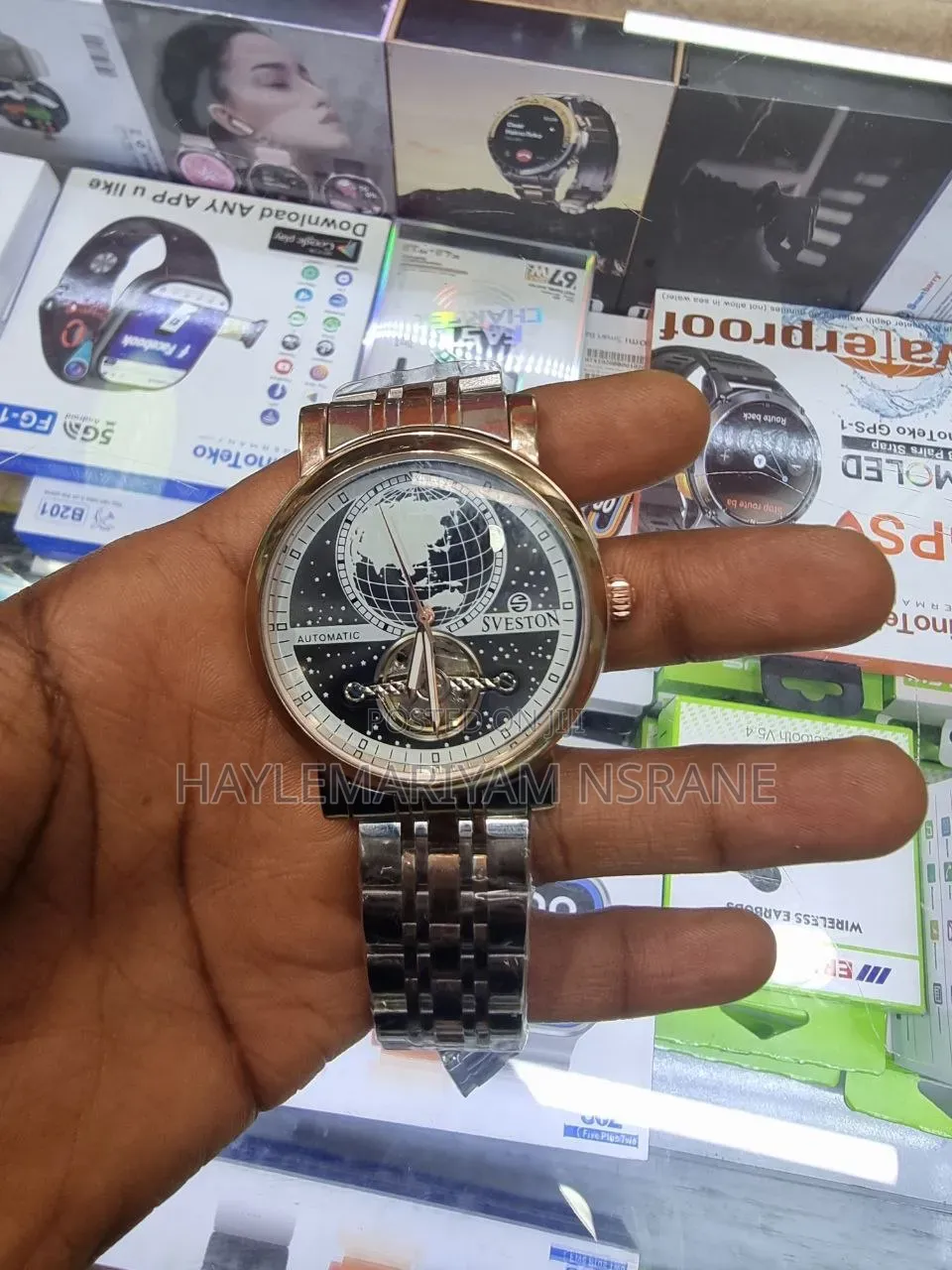 Sveston Automatic Mechanical Men's Watch With Stainless Steel Strap