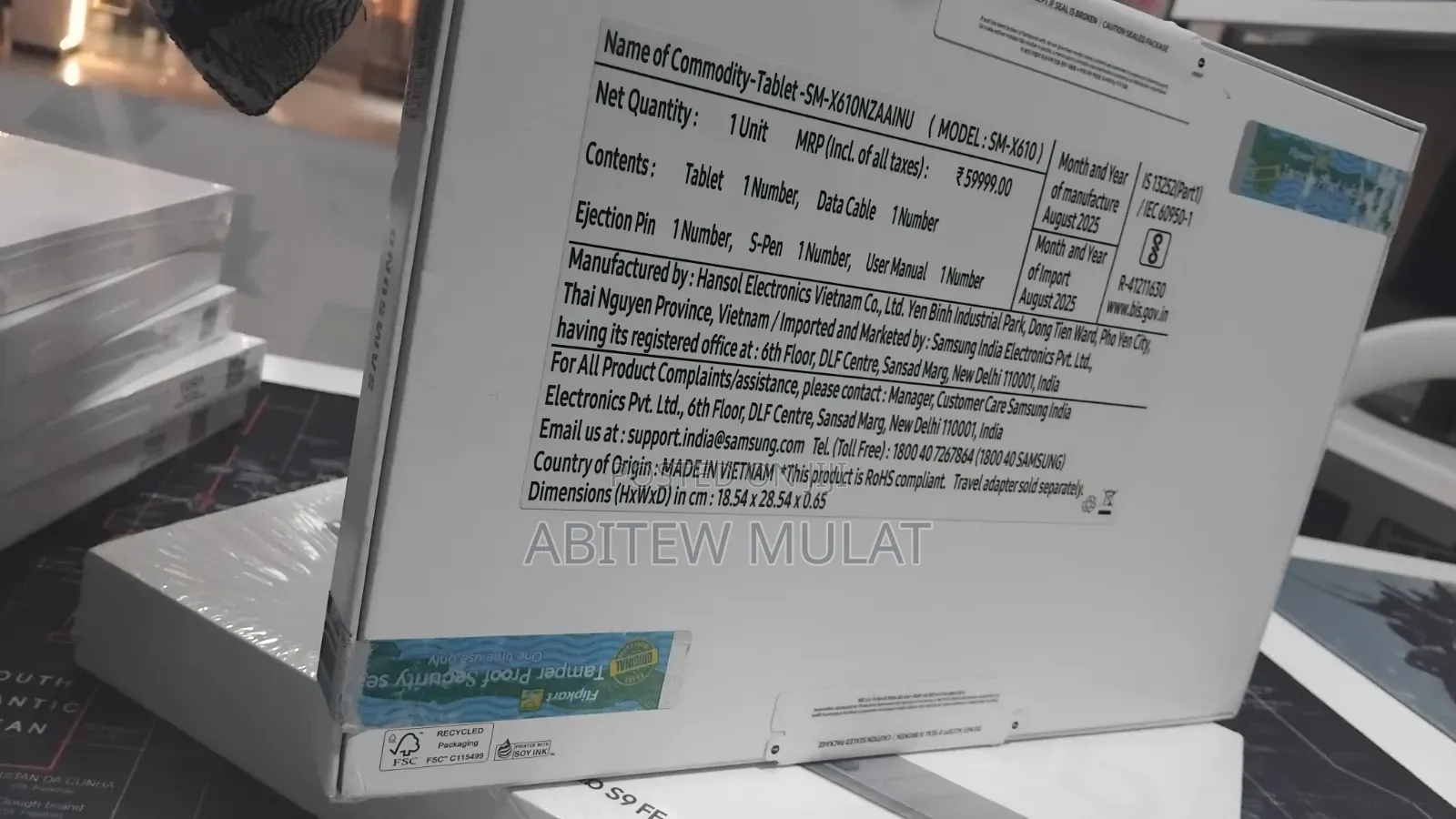 New Samsung Galaxy Tab S9 FE+ 128 GB