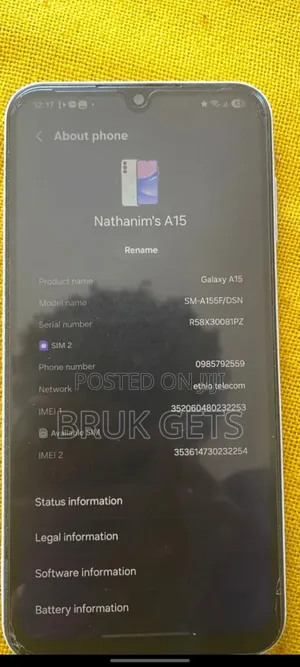 Samsung Galaxy A15 128 GB White