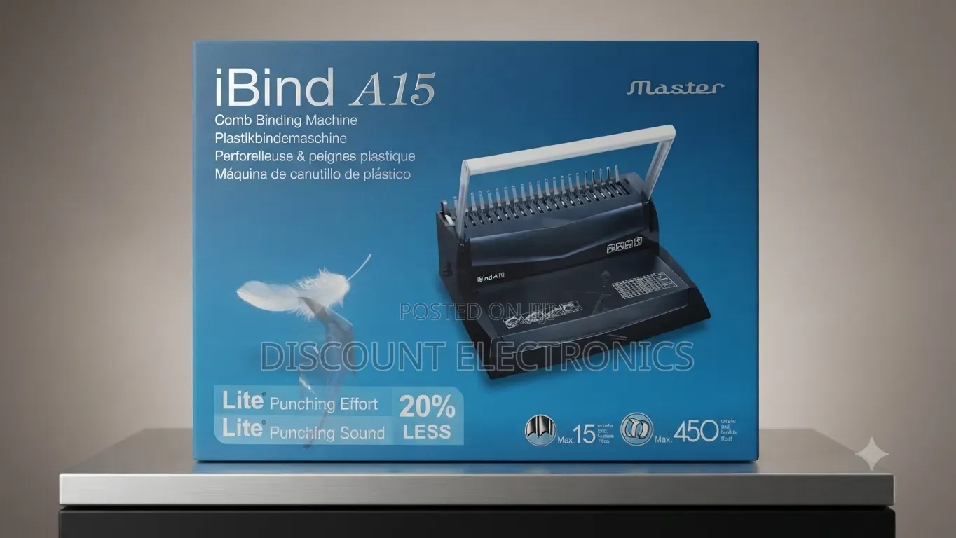 Master iBind A15 Comb Binding Machine