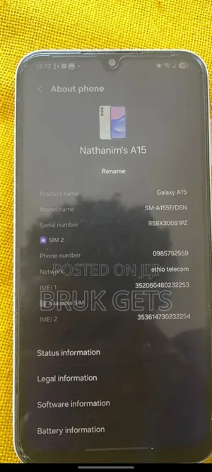 Samsung Galaxy A15 128 GB White