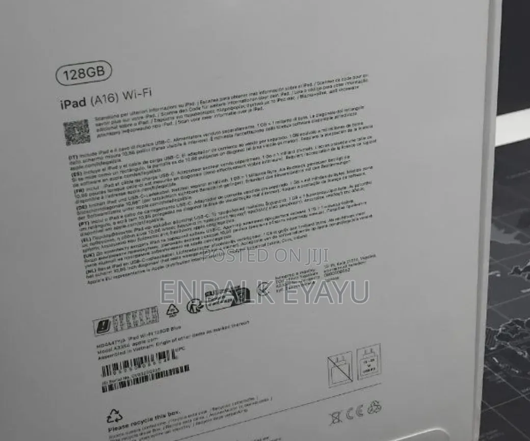 New Apple iPad (2025) 128 GB Black