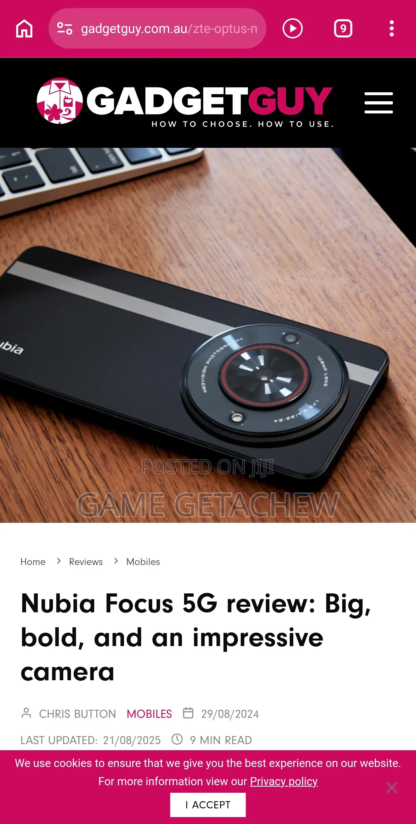 New ZTE nubia Focus Pro 256 GB Black