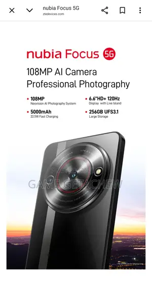 New ZTE nubia Focus Pro 256 GB Black