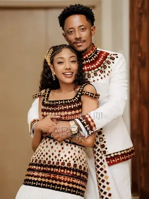 Elegant Ethiopian Couple Traditional Wear | Modern Habesha Fashion