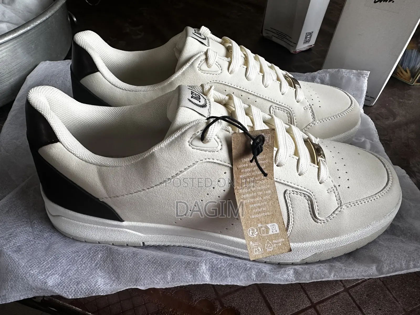 Original Pier One Premium White Sneakers | Imported From Italy