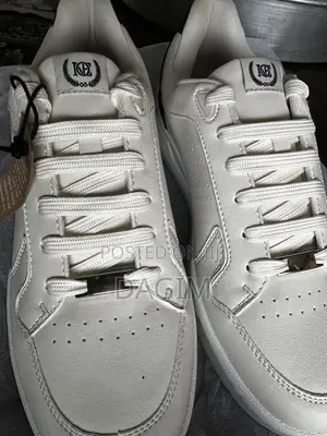 Original Pier One Premium White Sneakers | Imported From Italy