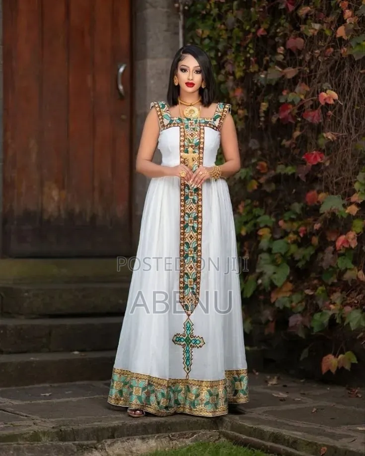 Timeless Ethiopian Traditional Dress
Description: